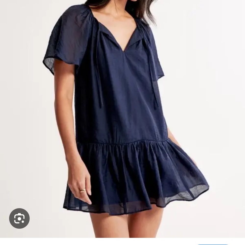 Abercrombie & Fitch Navy Trapeze Dress